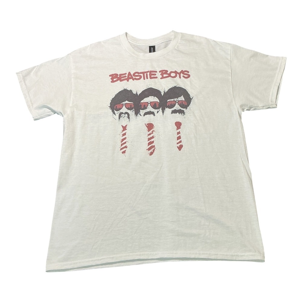 Beastie Boys Sabotage Graphic T Shirt White Mens Large Hip Hop Rock Band Tee
